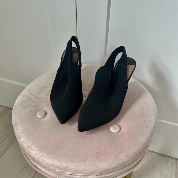 Donald J. Pliner Black Kitten Heel Booties Size 8 - Picture 1 of 8